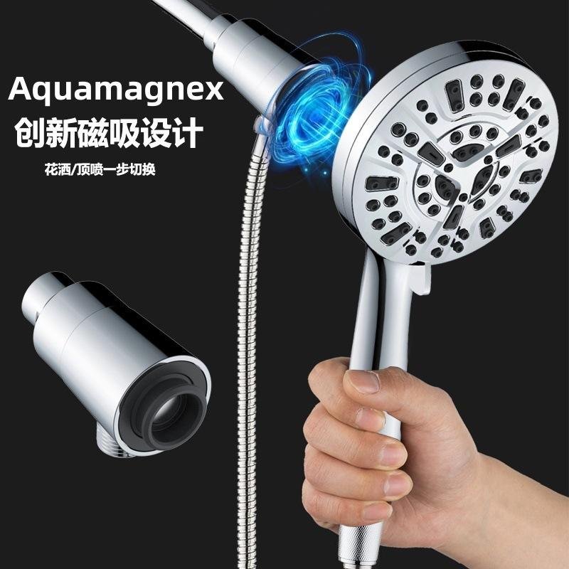 Shower Head Detachable Anti-Clogging High Pressure Filter Soft Rain Filter Showerhead 10 Functions Showerhead with Jet Point