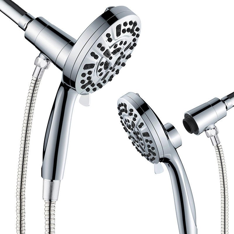 Shower Head Detachable Anti-Clogging High Pressure Filter Soft Rain Filter Showerhead 10 Functions Showerhead with Jet Point