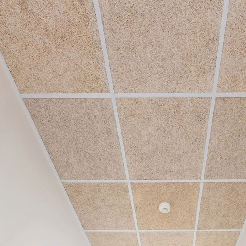 Concealed Edge Wood Wool Ceiling Panels Art Splicing Wood Wool Wall Panels Wood Wool Cladding Fiber Cement Acoustic Board Wall