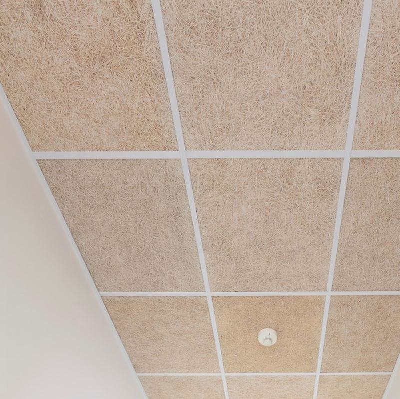 Custom Color Painted Wood Wool Ceiliong Tiles Manufacturer Christmas Days Factory New Design Wood Wool Insulation Board Modern