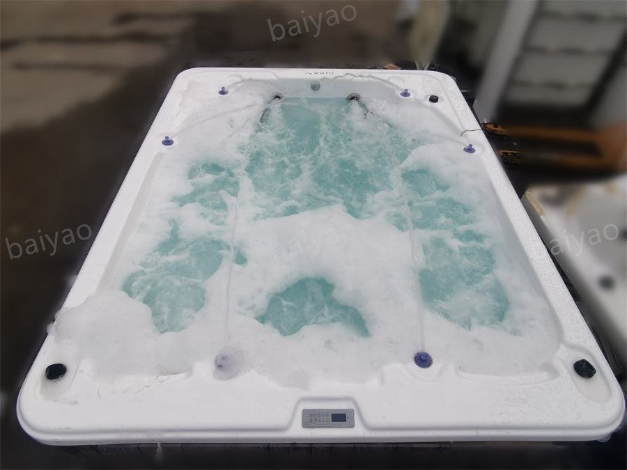 Hot Sale Outdoor Whirlpools Tub 5-6 Persons Jakuzzi Deluxe System Bathtub Combo Massage Hot Tubs With Jacuzzie Function