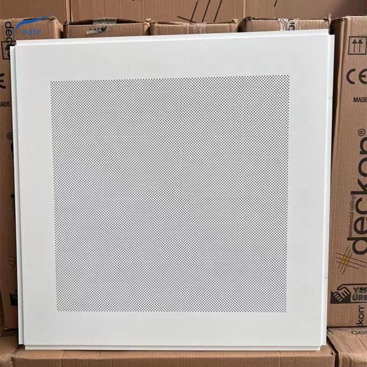 Modern Square Aluminum Suspended Metal Ceiling Tiles Class a Fireproof Hotel Use Competitive Price