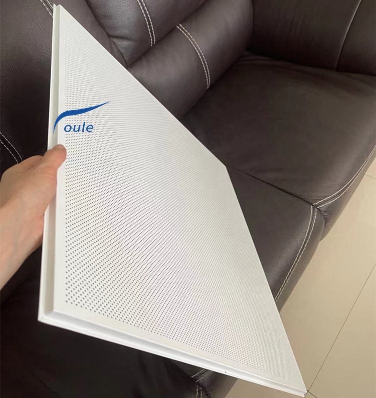 Modern Square Aluminum Suspended Metal Ceiling Tiles Class a Fireproof Hotel Use Competitive Price