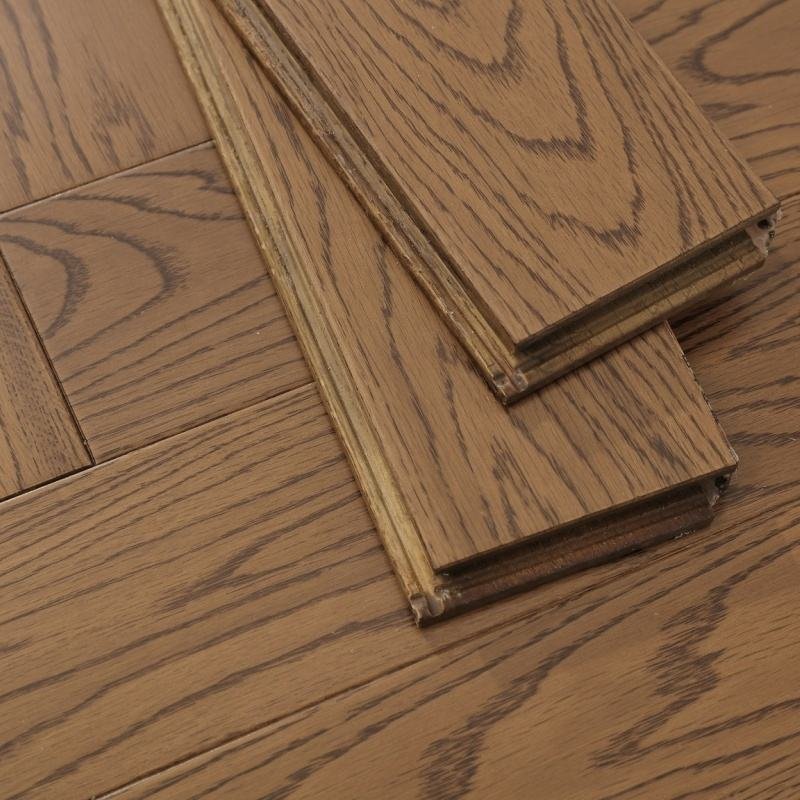 Seamless Solid Oak Wood Flooring Stable Hardwood Timber Floors Parquet Herringbone Locking System Installed Wooden Plank Floor