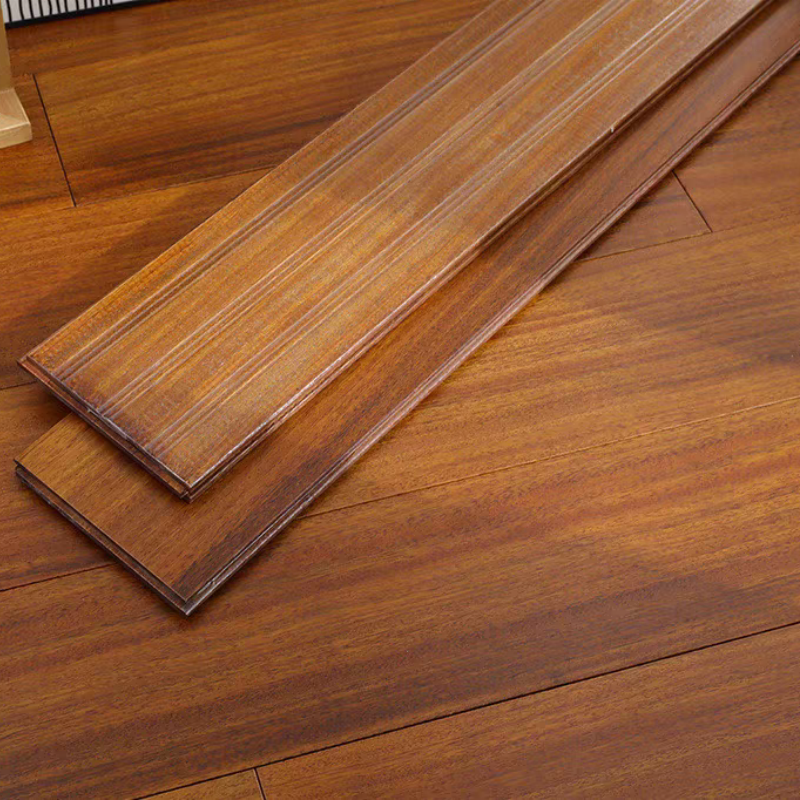 Precious African Iroko Solid Wood Flooring Strong Strength Hardwood Timber Floors Stable Flat Wooden Board Floors