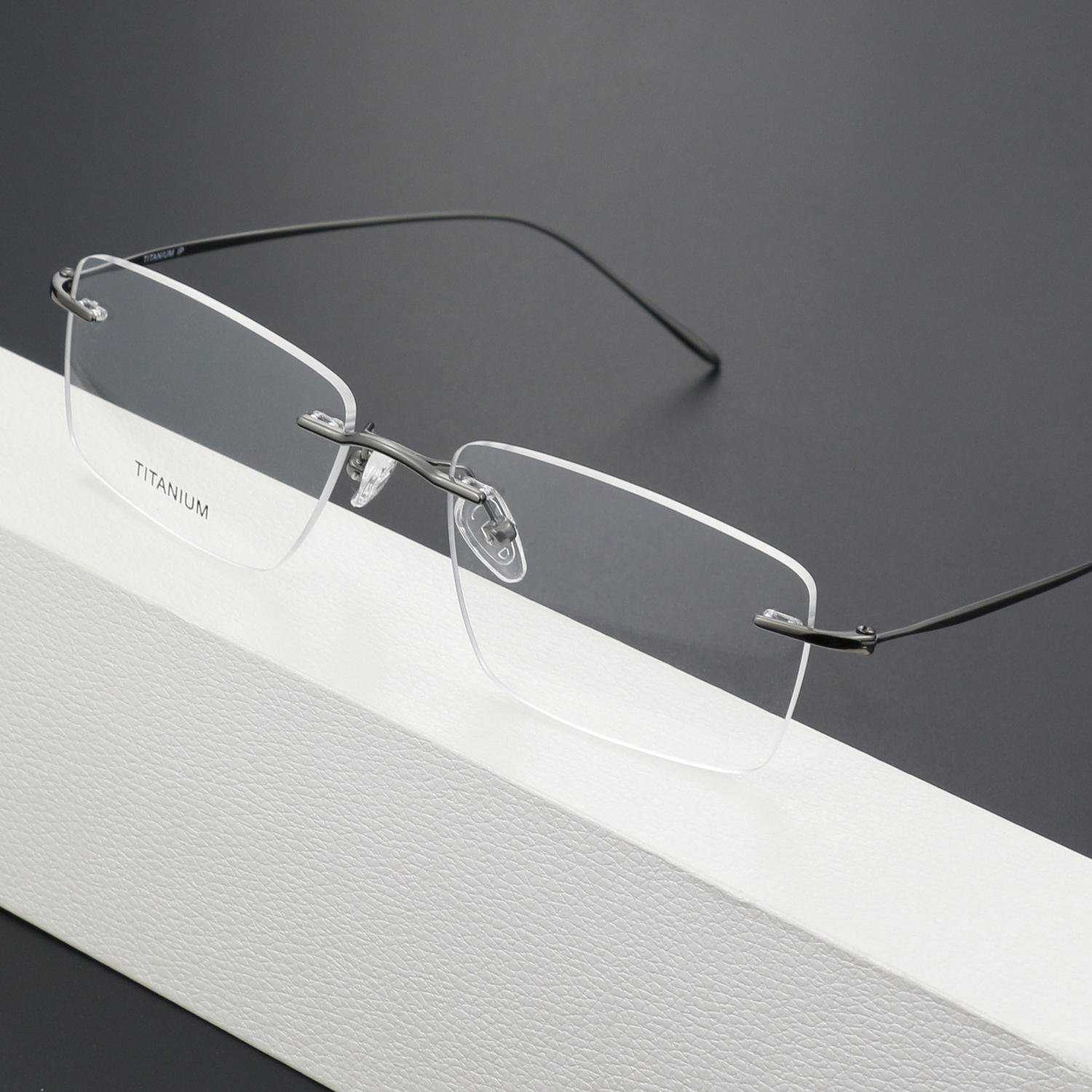 Eyewear Optical Frame Wholesale Metal Rimless Eye Glasses Titanium Frames Spectacles Eyeglasses Frames