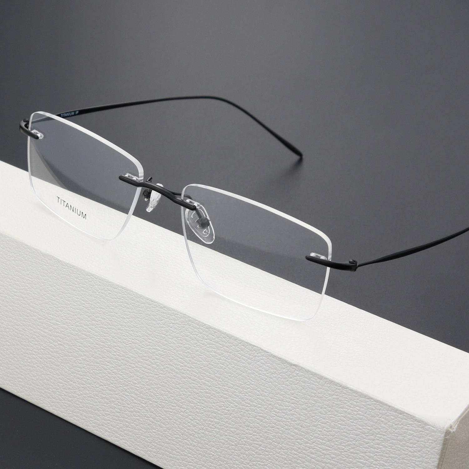 Eyewear Optical Frame Wholesale Metal Rimless Eye Glasses Titanium Frames Spectacles Eyeglasses Frames