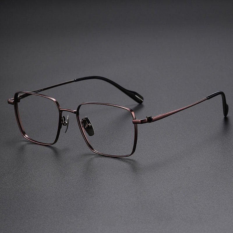 Pure Titanium Optical Glasses Frame for Men Square Eyewear New Male Classic Full Myopia Prescription Male Eyeglasses Frames