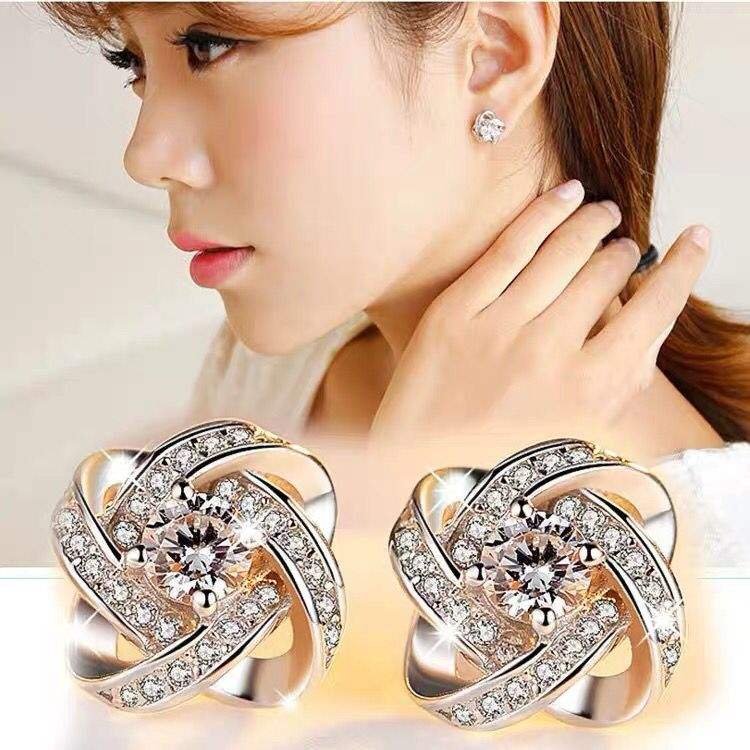 925 Sterling Silver Zircon Clover Flower Necklaces Pendants for Women High Quality Jewelry