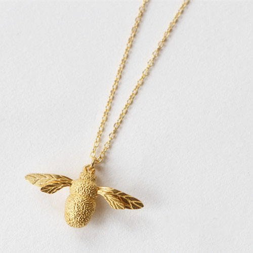 925 Sterling Silver Jewelry Korean Fashion Cute Bee Shape Necklace for Momen