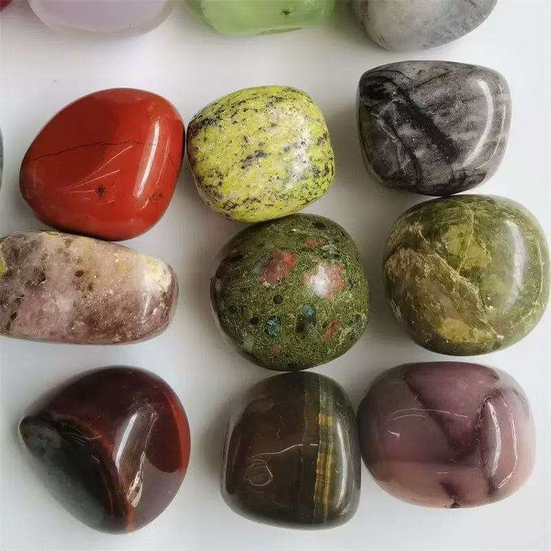 Wholesale Natural Mixed Gemstone Crystals Healing Stone Amethyst Rose Quartz Crystal Tumbled Stones for Healing