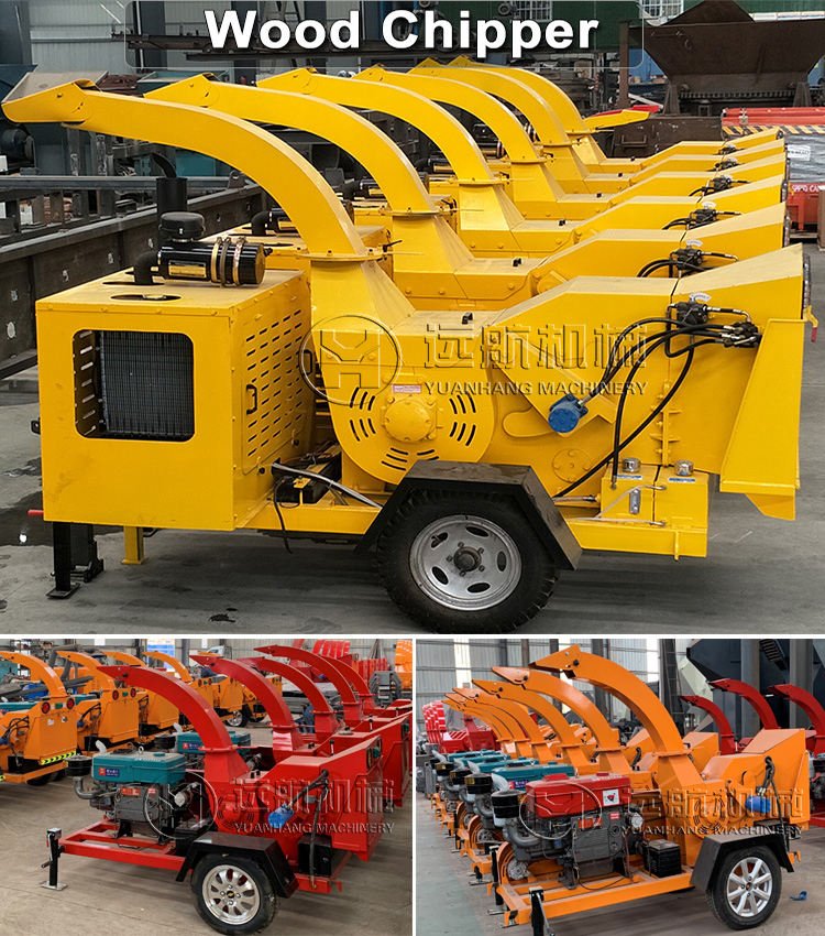 Hot Sale Wood Chipper Shredder Work Machine Chopper Waste Wood Shredder Machine Sawmill Machine Wood Cutting