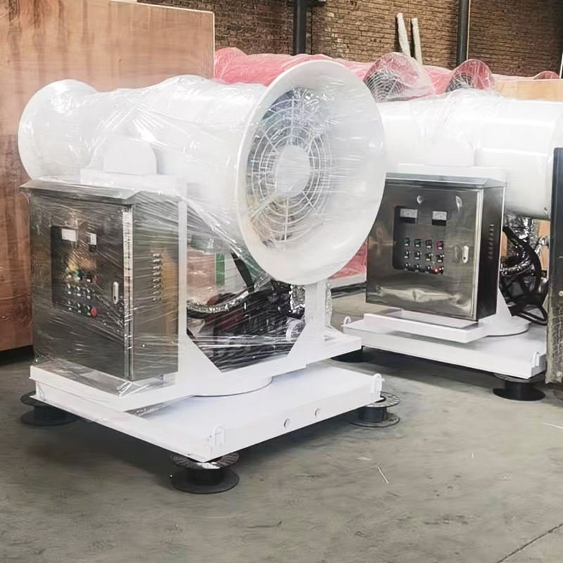 60m Mobile Security Fog Cannon Agricultural Mist Blower Sprayer with Pump Motor Engine 3KW-22KW Power 200-400L Water Tank