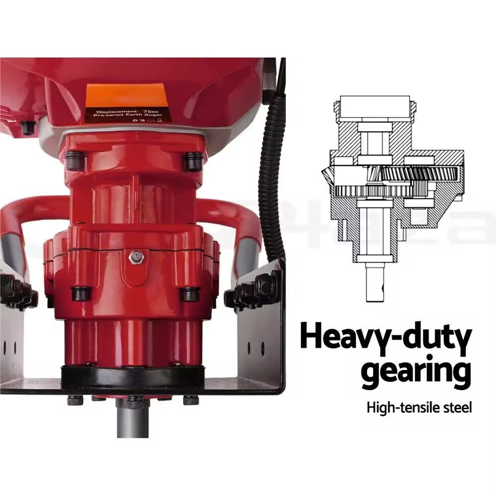 52CC 63CC Gas Power Earth Augers Post Hole Digger Farm Garden Heavy Duty Ground Earth Auger Machine Post Hole Digger
