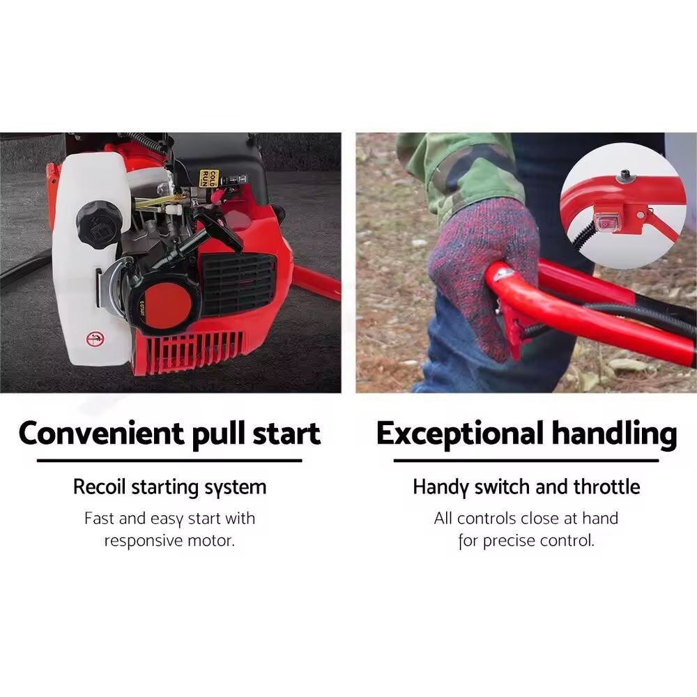 52CC 63CC Gas Power Earth Augers Post Hole Digger Farm Garden Heavy Duty Ground Earth Auger Machine Post Hole Digger
