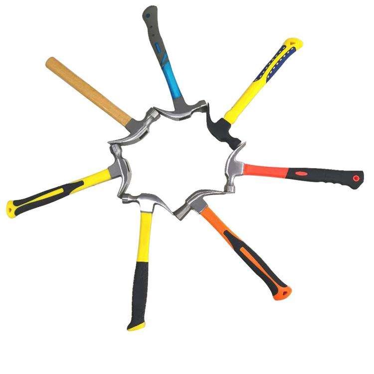 Various Types 16oz Fine Polished Claw Hammer with Custom logo Building Tools
