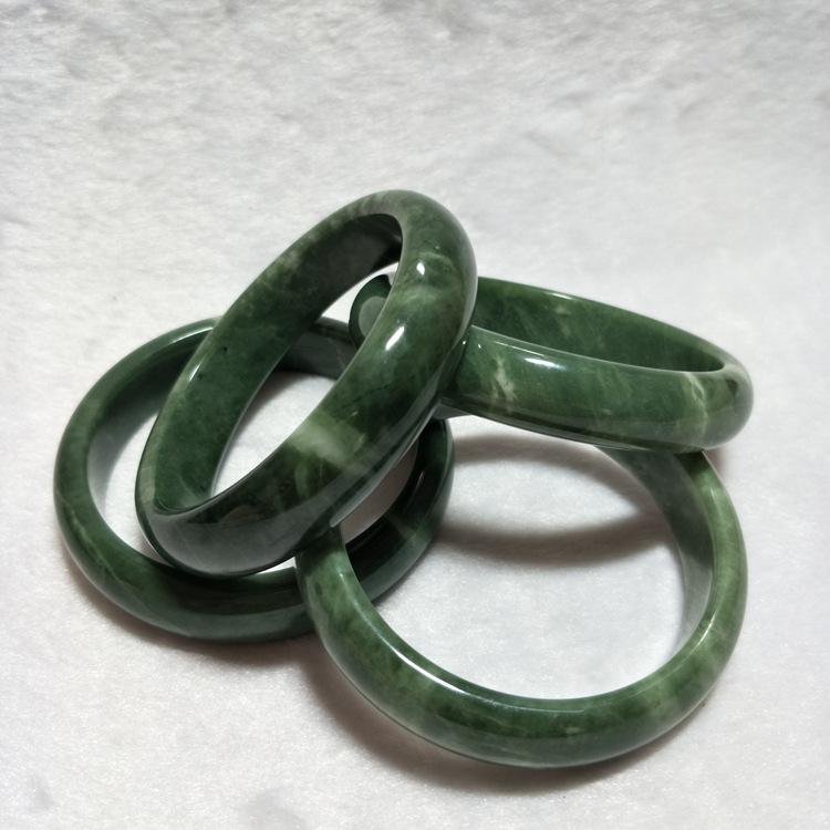 High Quality Jade Bangle 54mm-64mm Jasper Natural Width Healing Jade Bracelet for Women Gift