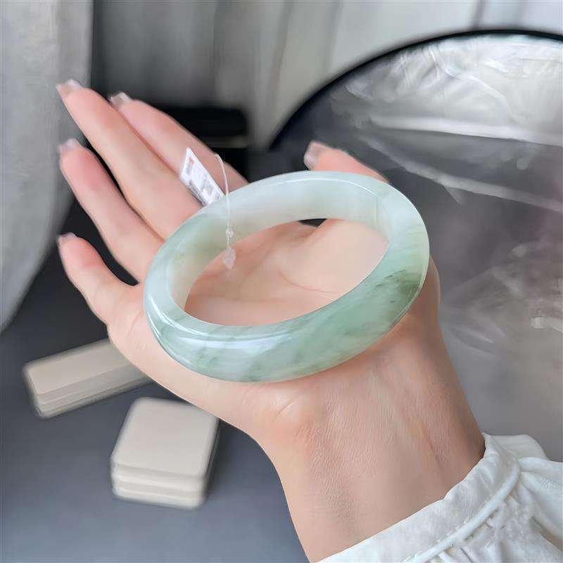 Fashion Bracelet Wholesale 52-56mm Natural Myanmar Violet Jadeite Jasper Jade Bangle Charm Bangles
