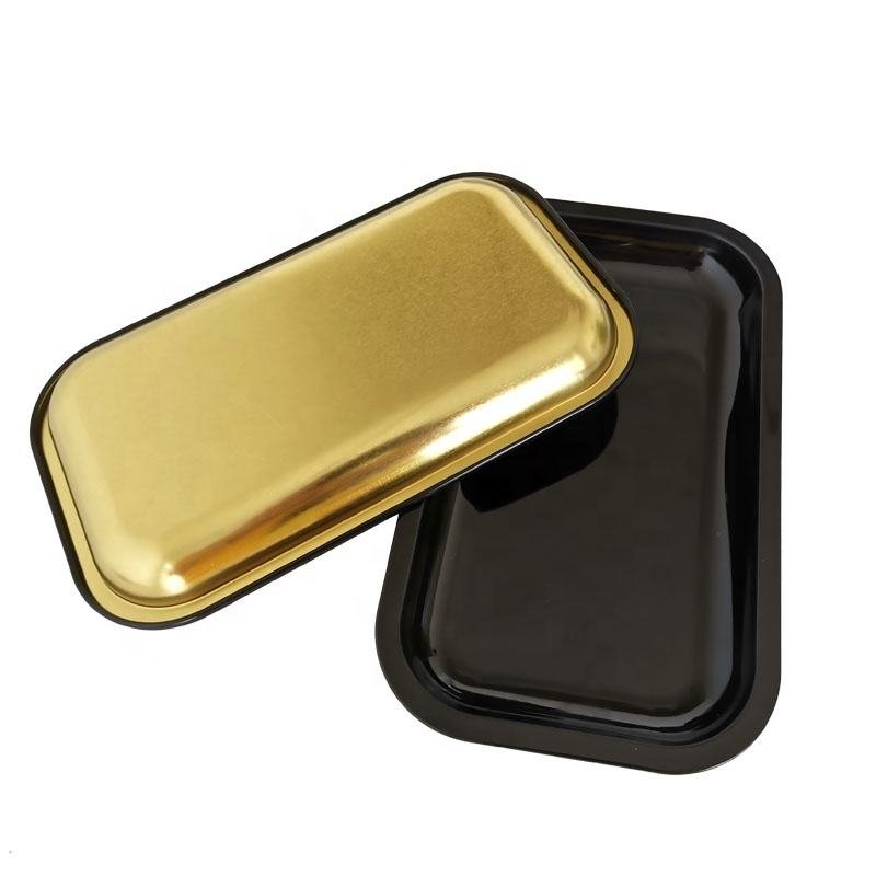 Wholesale Black for Rolling Tray Handmade Metal Serving Tray Customizable Design Iron Tin China Manufacture
