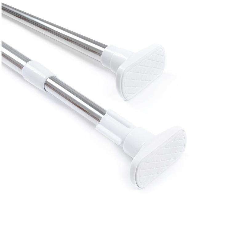 Shower Curtain Rods and Rails 2022 Curtains Hot Sale Modern New Fashion Self Adhesive Set Stainless Steel Bay Window Curtain Rod