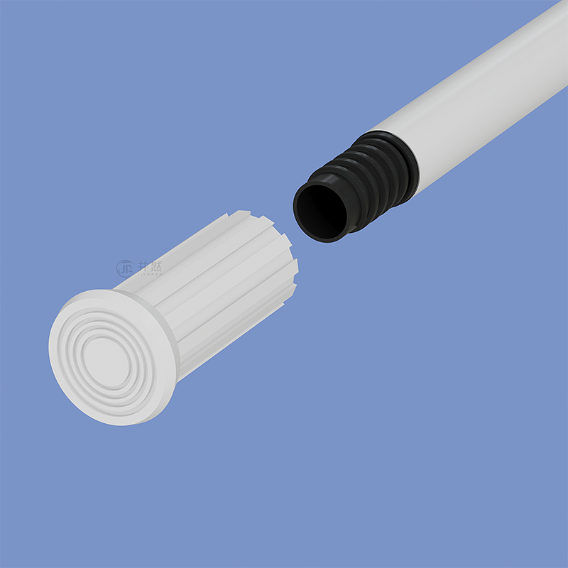 110-200cm Single Adjustable Tension Aluminum Eco-Friendly Jingran Curtain Rod Pillar Shape Bathroom Multi-Use Pole Shower