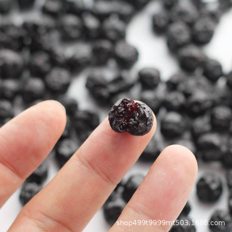 Daxinganling Wild Dried Blueberries 1KG Bulk Pack Northeast Specialty Dried Blueberry Fruit Granulated Sugar and Plant Oil Added