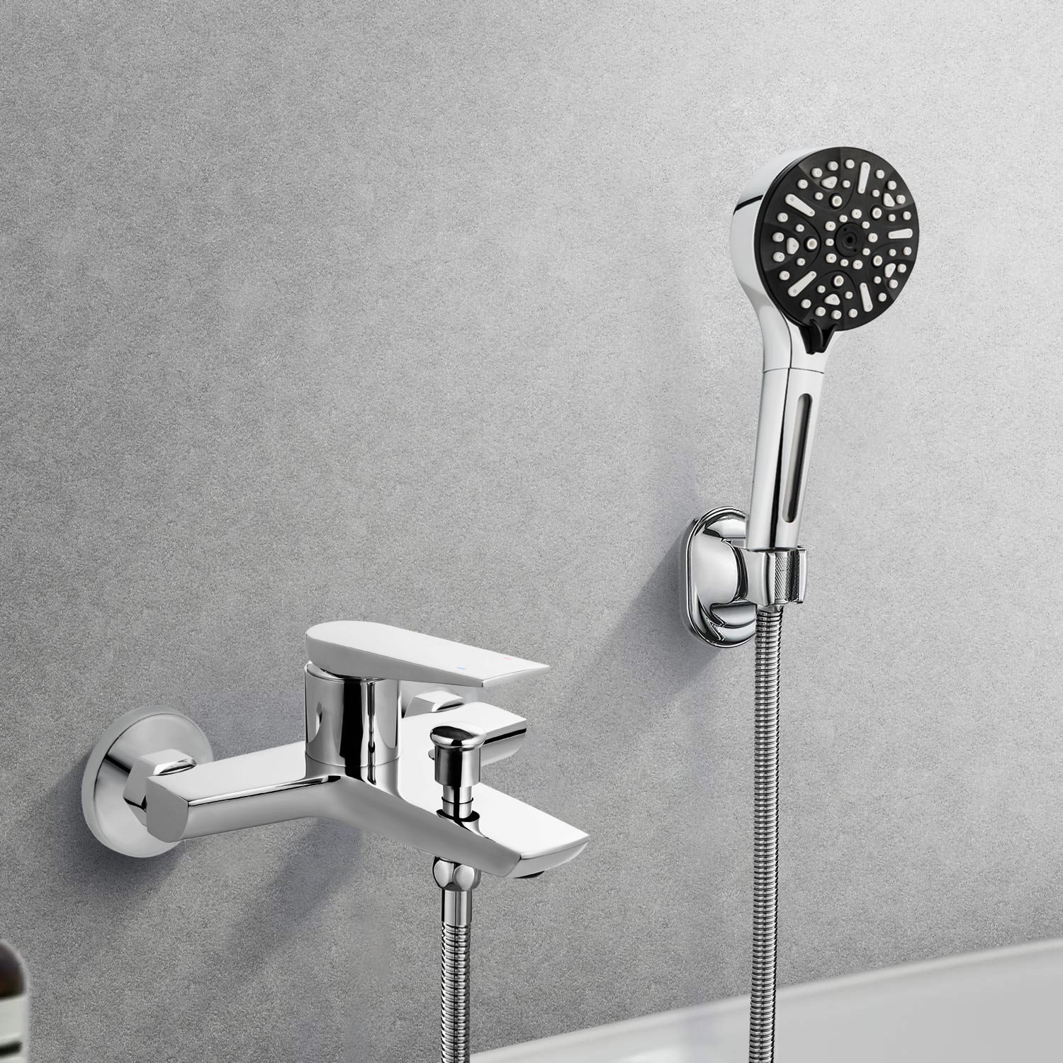 Single Handle Brass Faucet Set of Bathroom Faucets Single Hole Kitchen Faucets Bath Shower Mixer