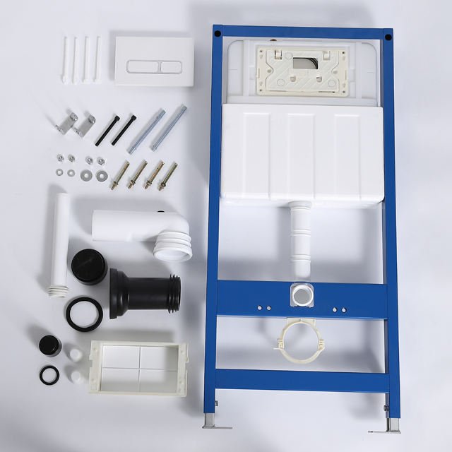 Fix in Wall Cistern Wall-Mounted P-Trap Concealed Tank Water Tanks with Flush Button