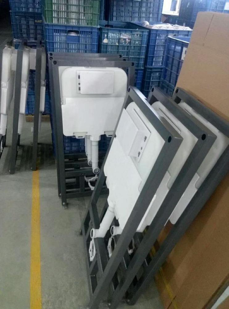 Plastic Bathroom Toilet Wall Hung Toilet Water Tank Concealed Cistern