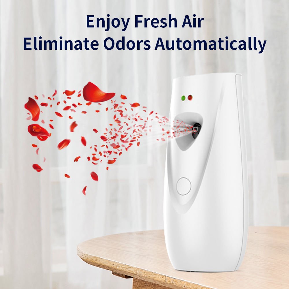 New Custom LOGO Wall Mounted 250ml Fragrance Freshening Device Room Toilet Aerosol Automatic Spray Home Air Freshener Dispenser