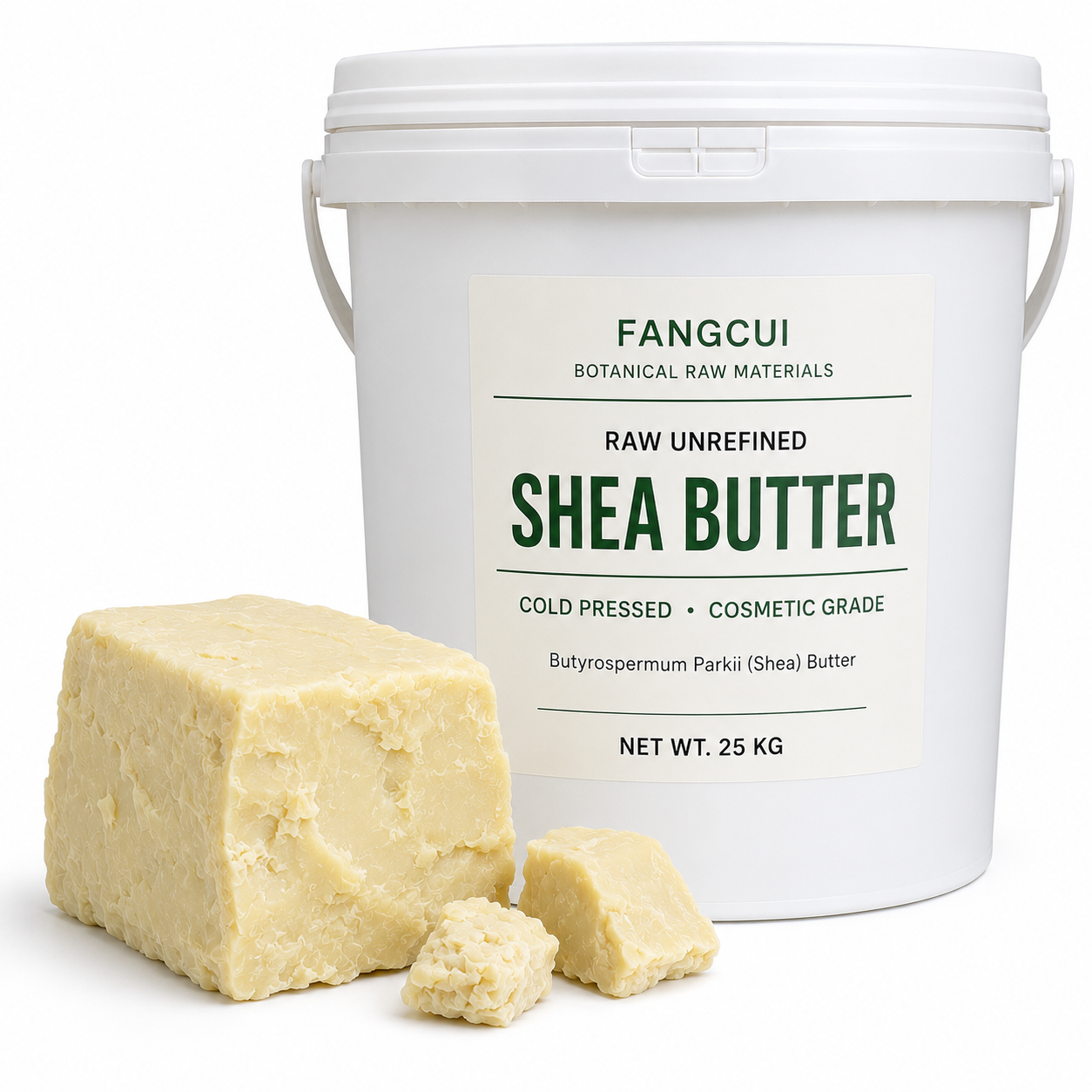 Raw Unrefined Shea Butter Bulk 100% Pure Natural Cold Pressed Cosmetic Grade for Soap & Lotion Making (Butyrospermum Parkii)