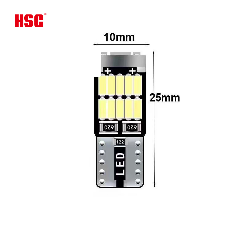 Auto Lamps T10-PCB Halogen 12V W5W Lamp Car Light Bulb LED T10 Indicator Bulb Miniature Bulb Blue, Green, Red, Yellow, White