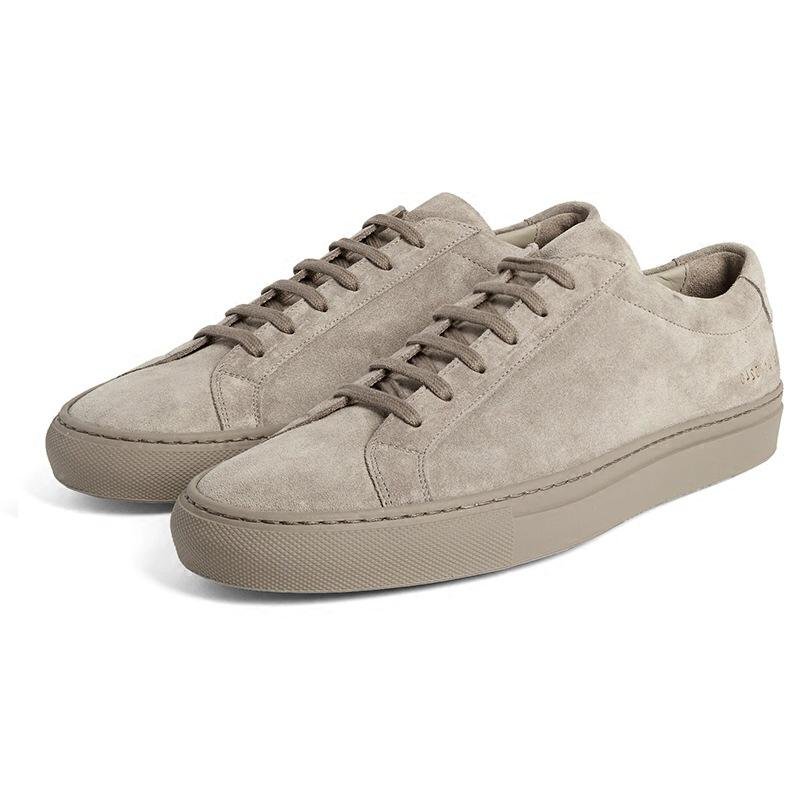 Mens' Custom Quality Casual Walking Shoes Vegan Microfiber Leather Trainers Trendy Sneakers