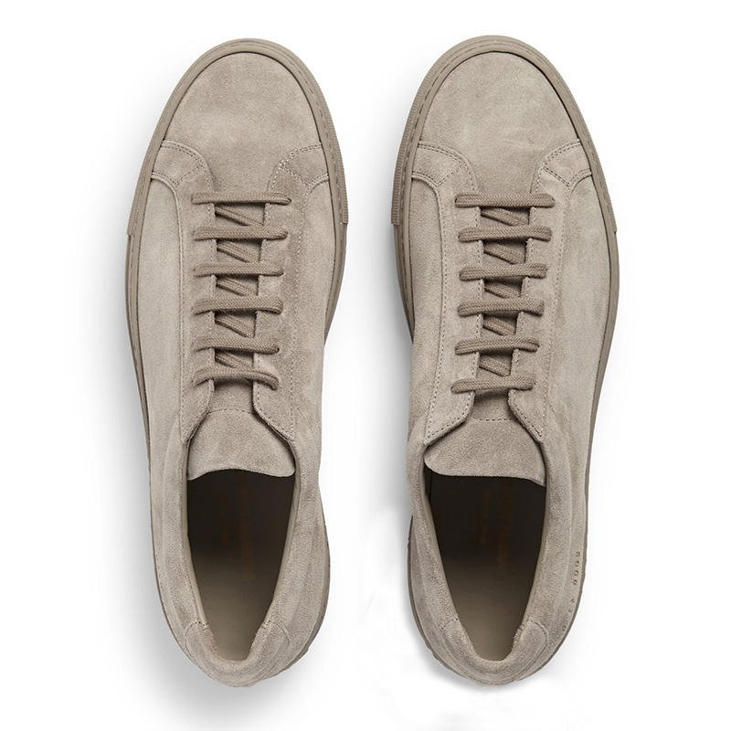 Mens' Custom Quality Casual Walking Shoes Vegan Microfiber Leather Trainers Trendy Sneakers
