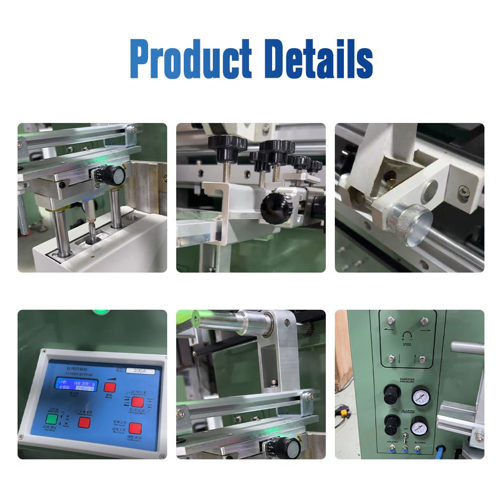 High Speed Semi-Auto Screen Printing Machine for Plastic Glass and Paper Cups Cylindrical Object Logo Printer