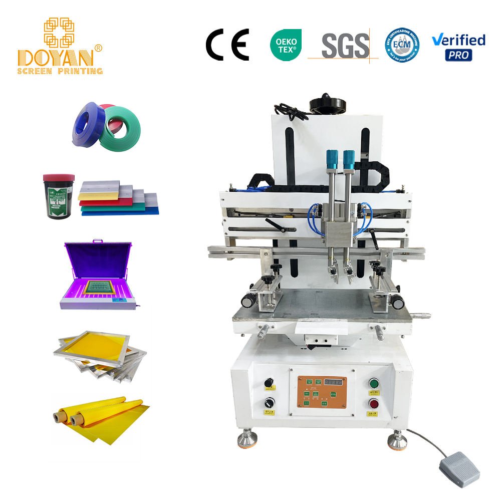 Compact Desktop Vertical Screen Printer Space-Saving Small Silk Screen Printing Machine for Startups
