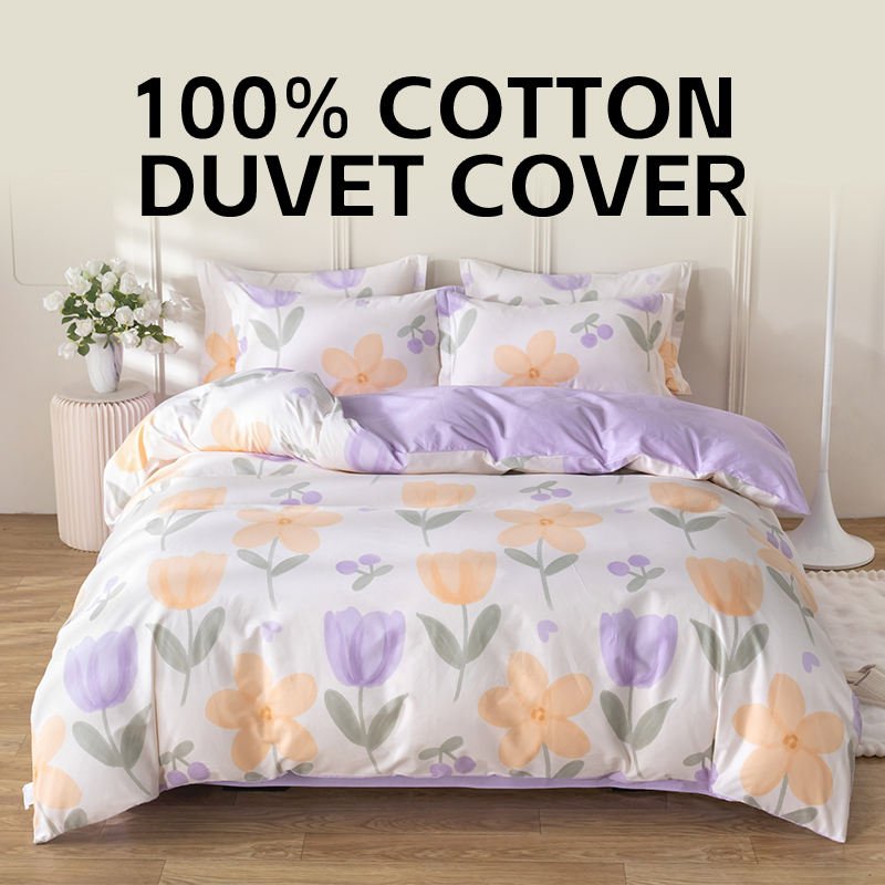 Wholesale Custom Colour Bed Sheet Duvet Cover 100% Cotton Bedding Set King Size Queen Size Full Sheets Sets Super Soft Luxury