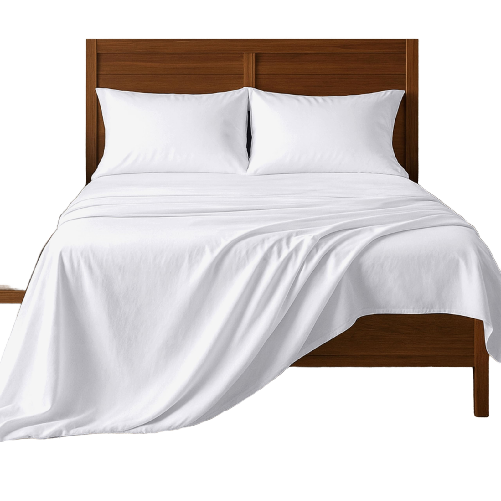 100% Cotton Flat Bed Sheet 500TC Solid Woven Eco-Friendly Breathable Skin Friendly Hotel & Home Use Bedding