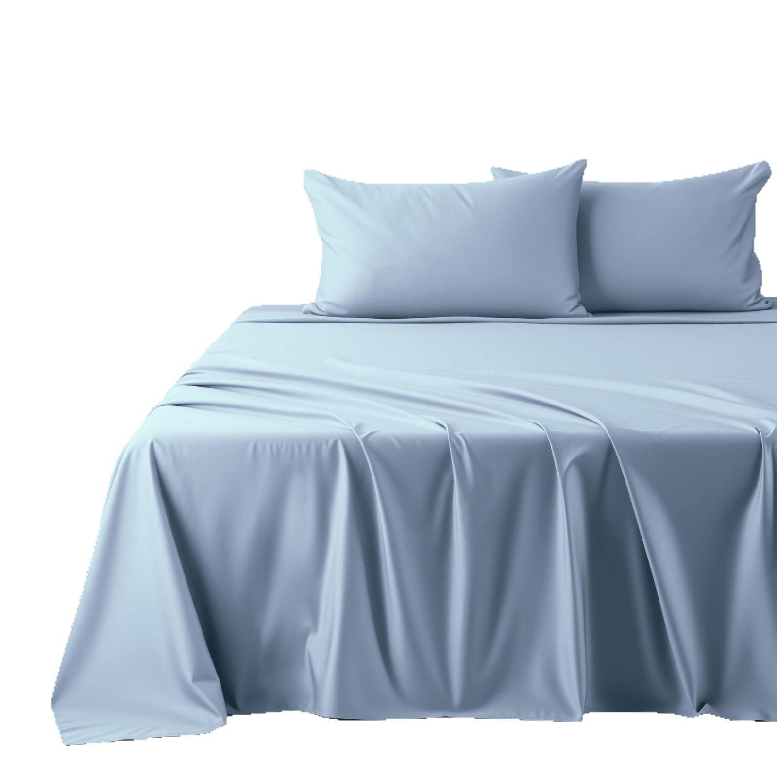 100% Cotton Flat Bed Sheet 500TC Solid Woven Eco-Friendly Breathable Skin Friendly Hotel & Home Use Bedding