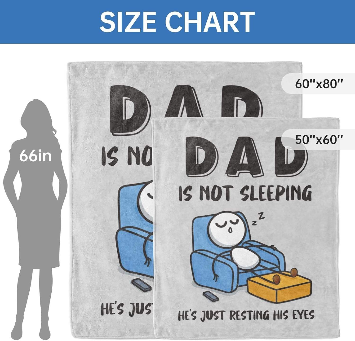High Quality Fathers Day Birthday Gift Super Soft Throws Flannel Blanket for Couch