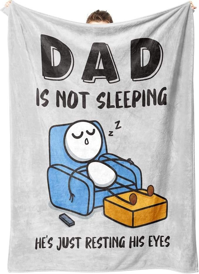 High Quality Fathers Day Birthday Gift Super Soft Throws Flannel Blanket for Couch