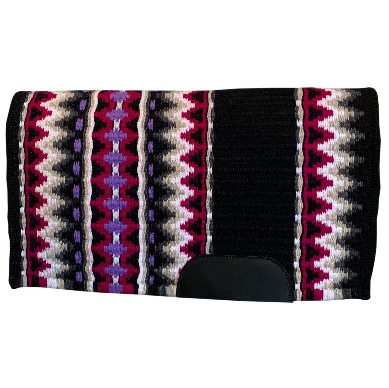 Wholesale Supplier Western Horse Saddle Pad Indian Material Equestrian Best Quality Glitter Wool Customized Color/Size/Logo Oil