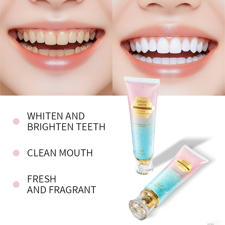 Adult Toothpaste Care Teeth Whitening Toothpaste 100g with Niacinamide for Stain Removal for Adults Use at Home