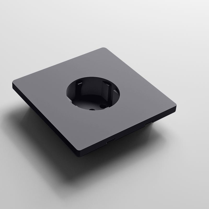13A Multi Wall Socket British Standard Modern Black Color UK 250V 13A Multifunction Electrical Switched Wall Sockets for Home