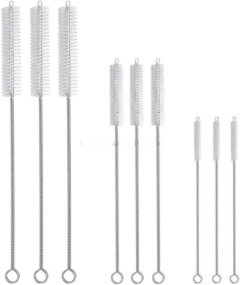 Long Straw Cleaning Brush for Tumbler Water Bottle Sippy Cup Tubes Pipe Cleaners Stainless Steel Straw Cleaner Brush Set