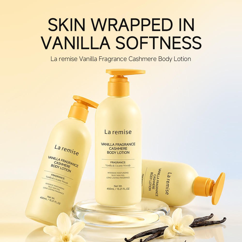 Vanilla Cashmere Body Lotion Intensive Moisturizing Silky Skin Feel Daily Full Body Care All Skin Types