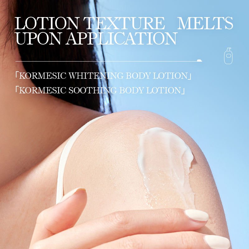 KORMESIC OEM ODM Private Label Custom Organic Women White Body Lotion Cream Moisturizing Milk Whitening Body Lotion