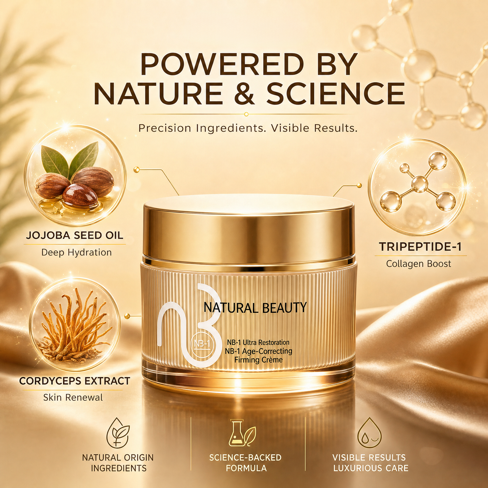 NB-1 Advanced Wrinkle Repair Lifting Cream Tighten Loose Skin Improve Elasticity Anti-Aging Nourishing Slow Aging Face Cream