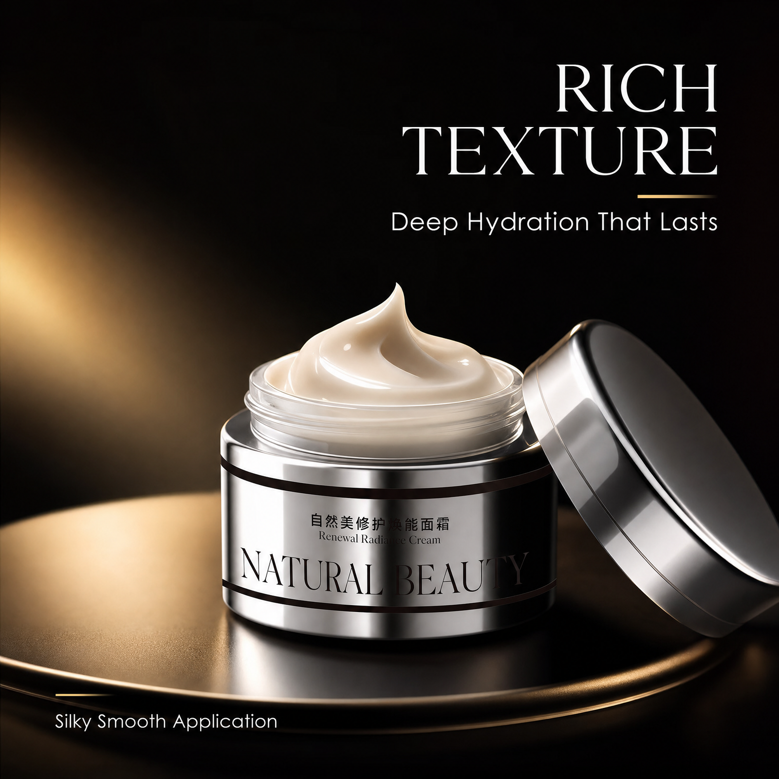 Natural Beauty Renewal Radiance Face Cream Deep Moisture Firmed Skin Nourishing Anti-Wrinkle Moisturizer for Glowing Skin