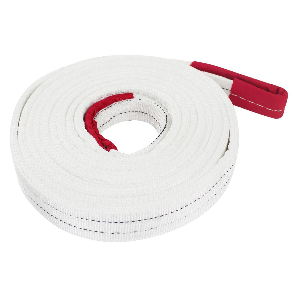 Flat Webbing Sling Lift Slings 2 Ton 3 Ton 5ton 6ton 8ton 10ton Eye to Eye Flat Lifting Sling Belt White Lifting Belt